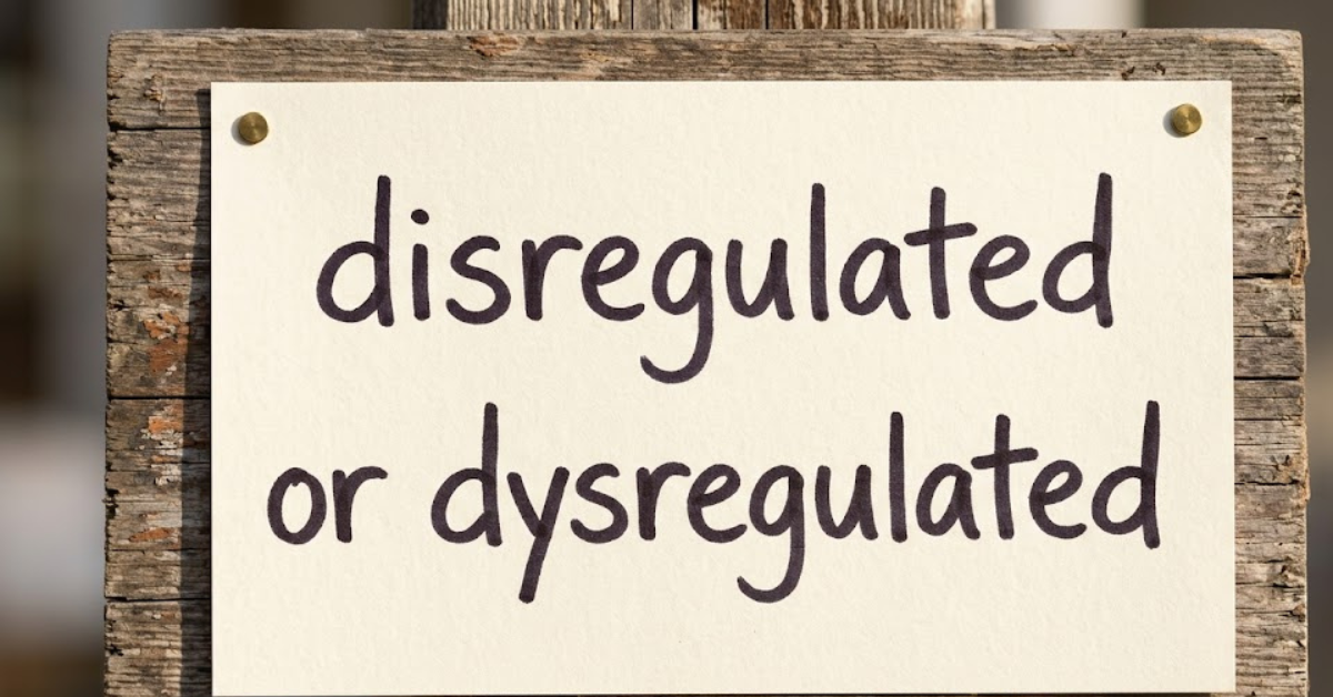 Dysregulated or Disregulated: What’s the Real Difference?