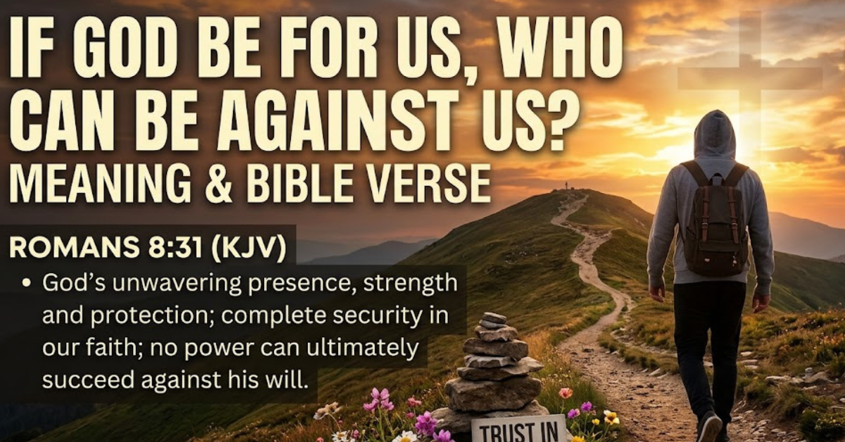If God Be for Us Who Can Be Against Us Meaning & Bible Verse