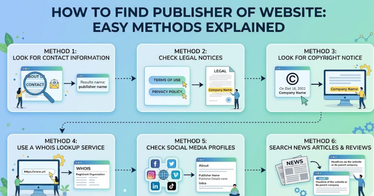 How to Find Publisher of Website: Easy Methods Explained
