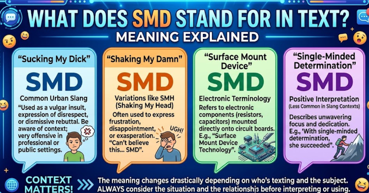 What Does SMD Stand for in Text? Meaning Explained