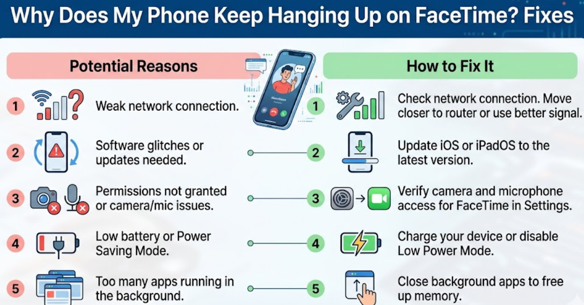 Why Does My Phone Keep Hanging Up on FaceTime? Fixes