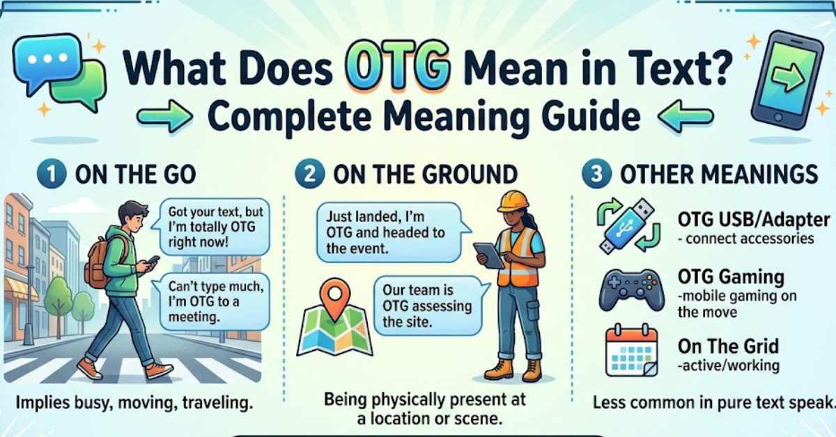 What Does OTG Mean in Text? Complete Meaning Guide
