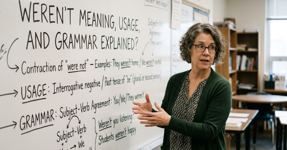 Weren’t Meaning, Usage, and Grammar Explained