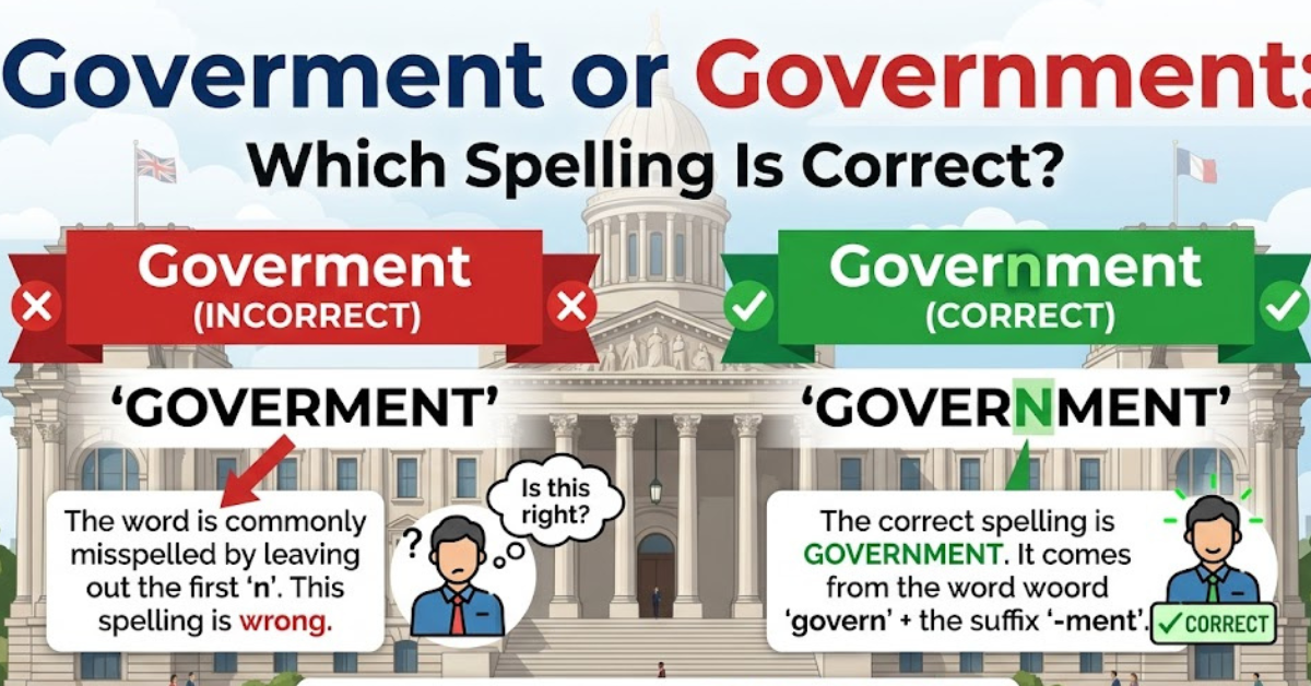 Goverment or Government: Which Spelling Is Correct?