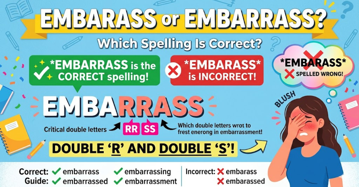 Embarass or Embarrass: Which Spelling Is Correct